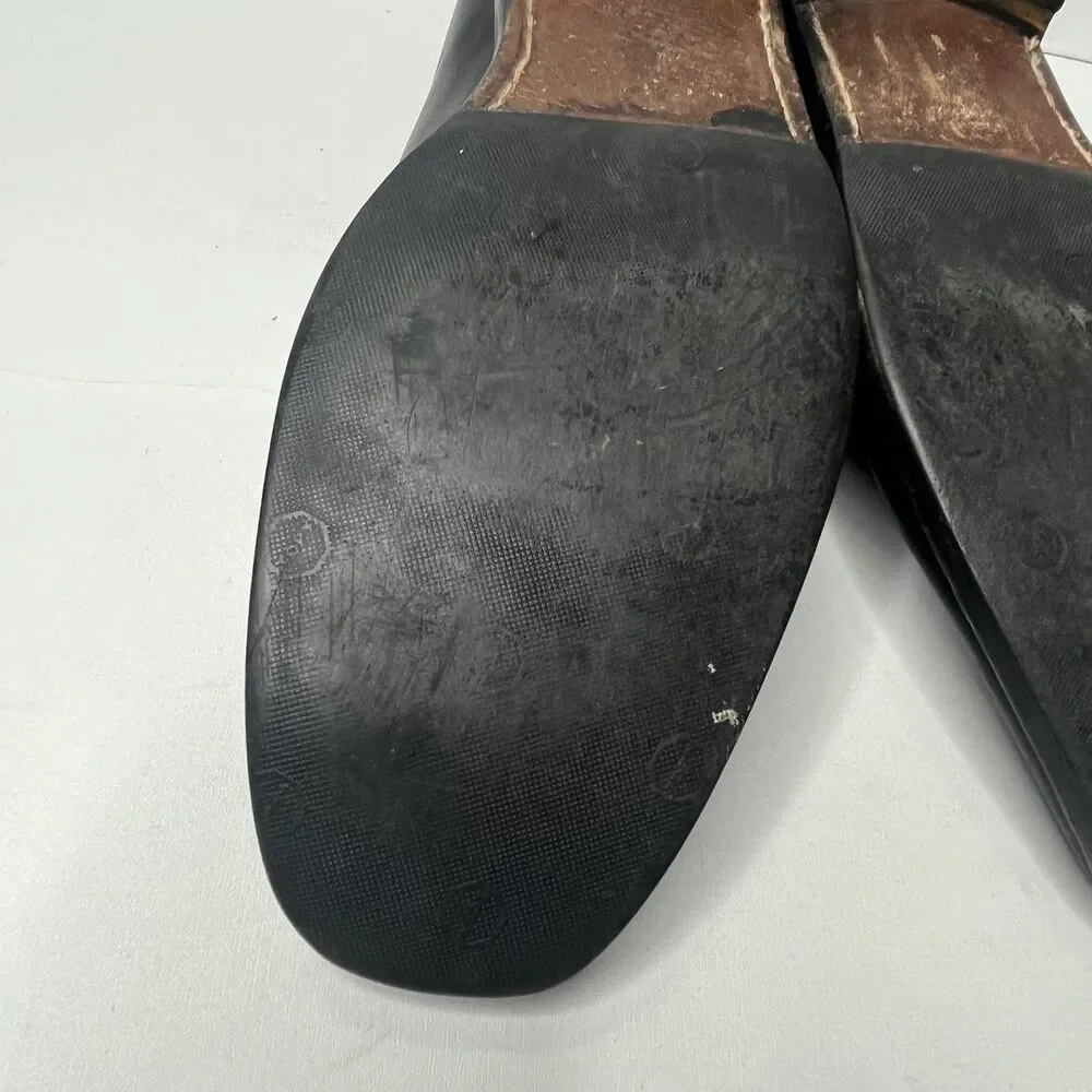 Hugo Boss  Black Leather  Derby Dress Shoes Mens Size 13 PLS READ